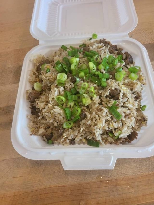 BEEF FRIED RICE.