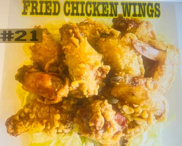 FRIED CHICKEN WINGS, (2RICE,1MCSALAD).