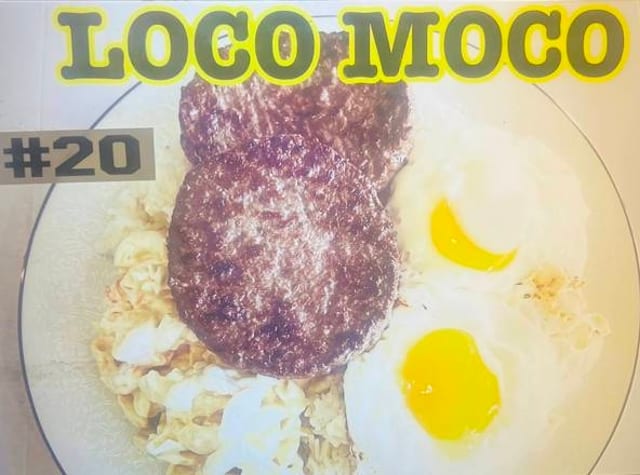 HAMBGER PATTY RICE&2EGGS, LM.